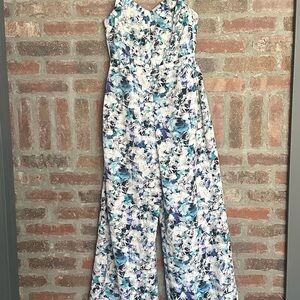 Floral Sleeveless Jumpsuit